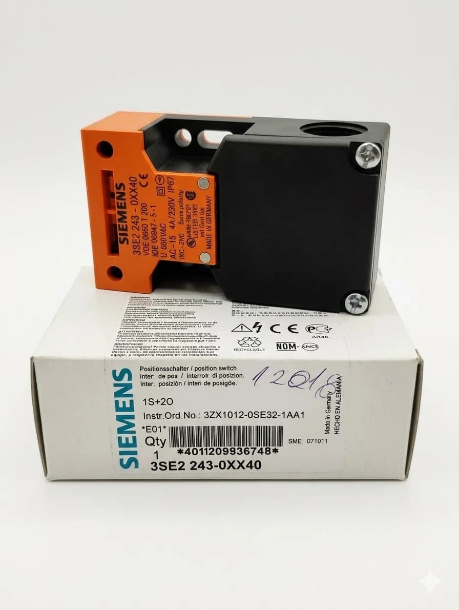 Chave fim de curso Siemens 3SE2 243-0XX40 nova na caixa - Foto 1