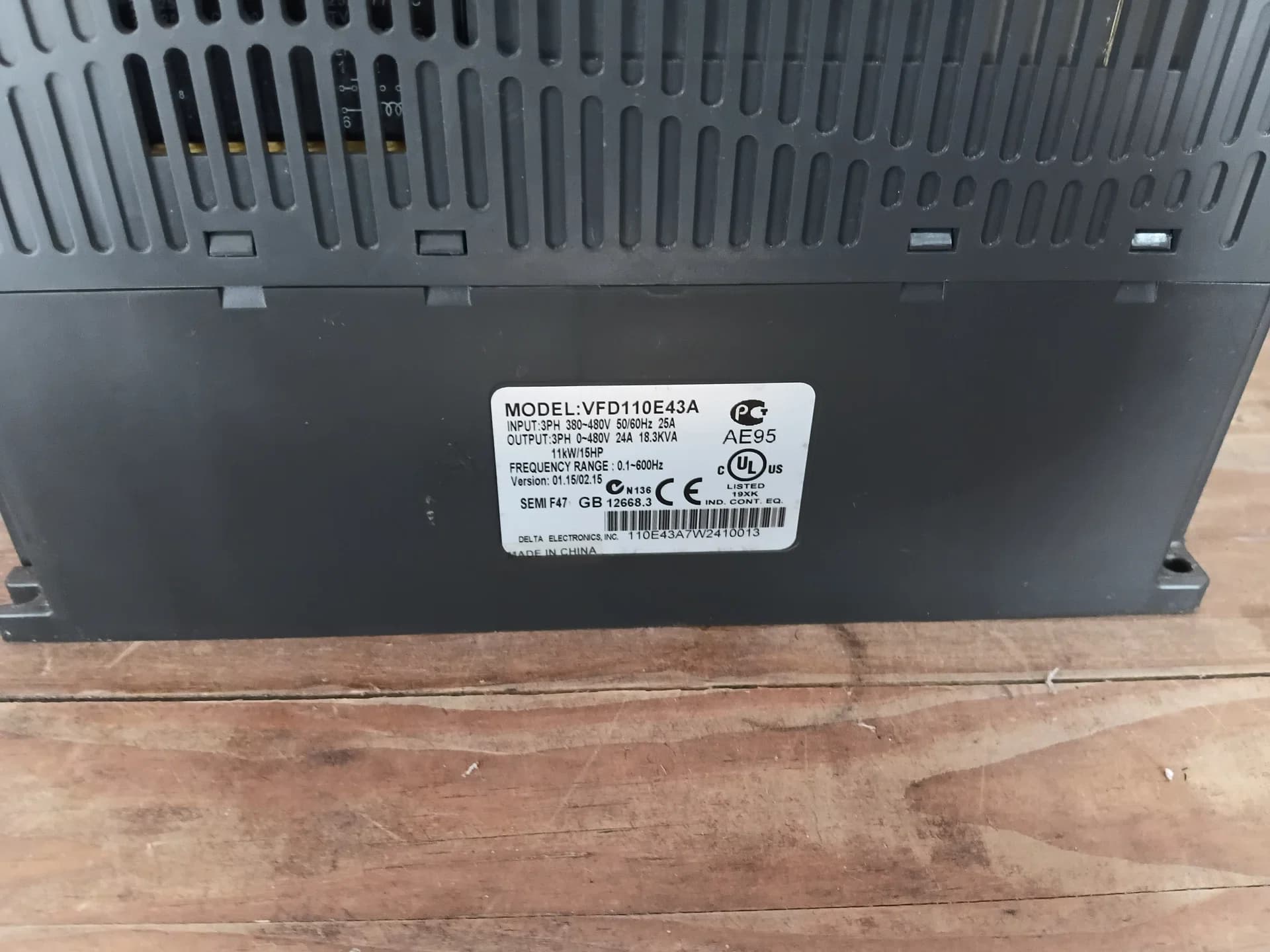 Inversor de Frequência Delta VFD110E43A 11kW 15CV 380V - Novo Original - Foto 5