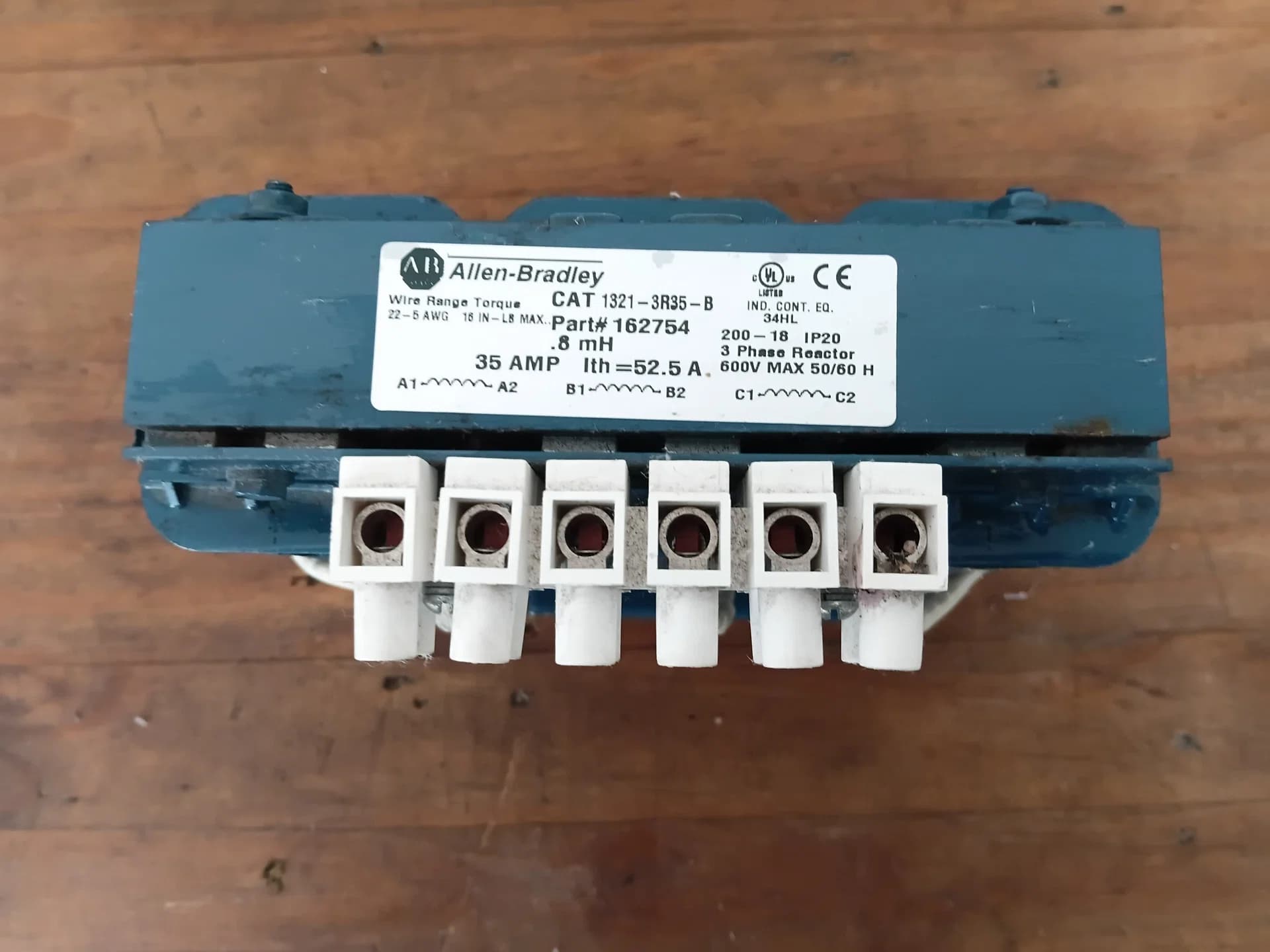 Reator Trifásico Allen-bradley 1321-3R35-B - 35A - Usado - Foto 1