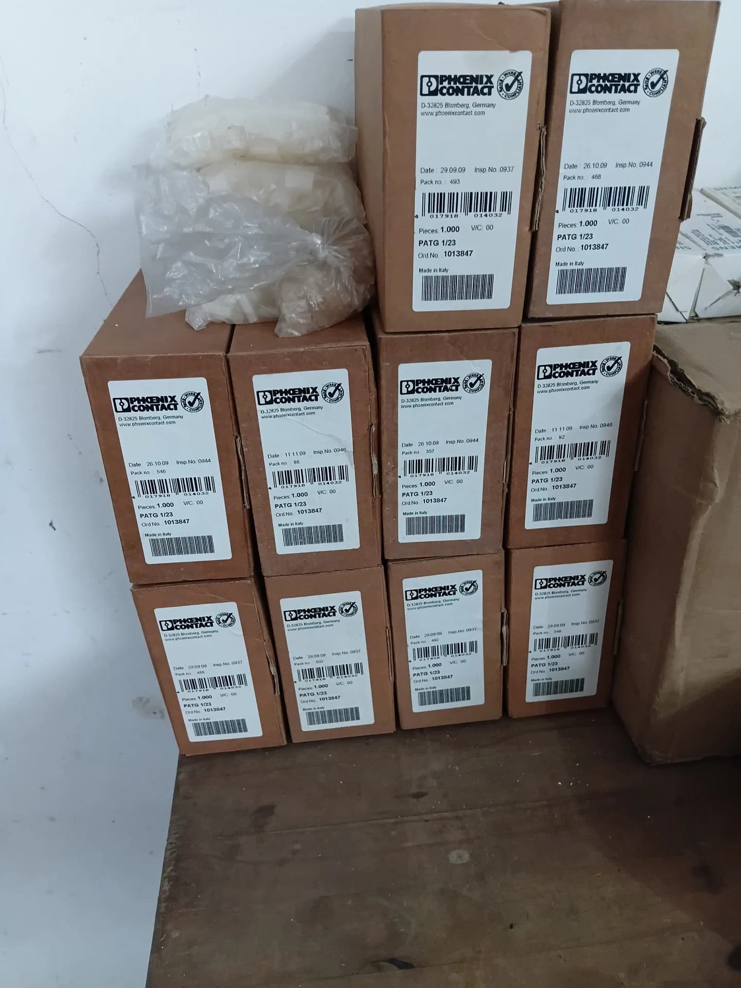 Lote 10.000x Porta-identificação Phoenix Contact PATG 1/23 - NOVO - Foto 1