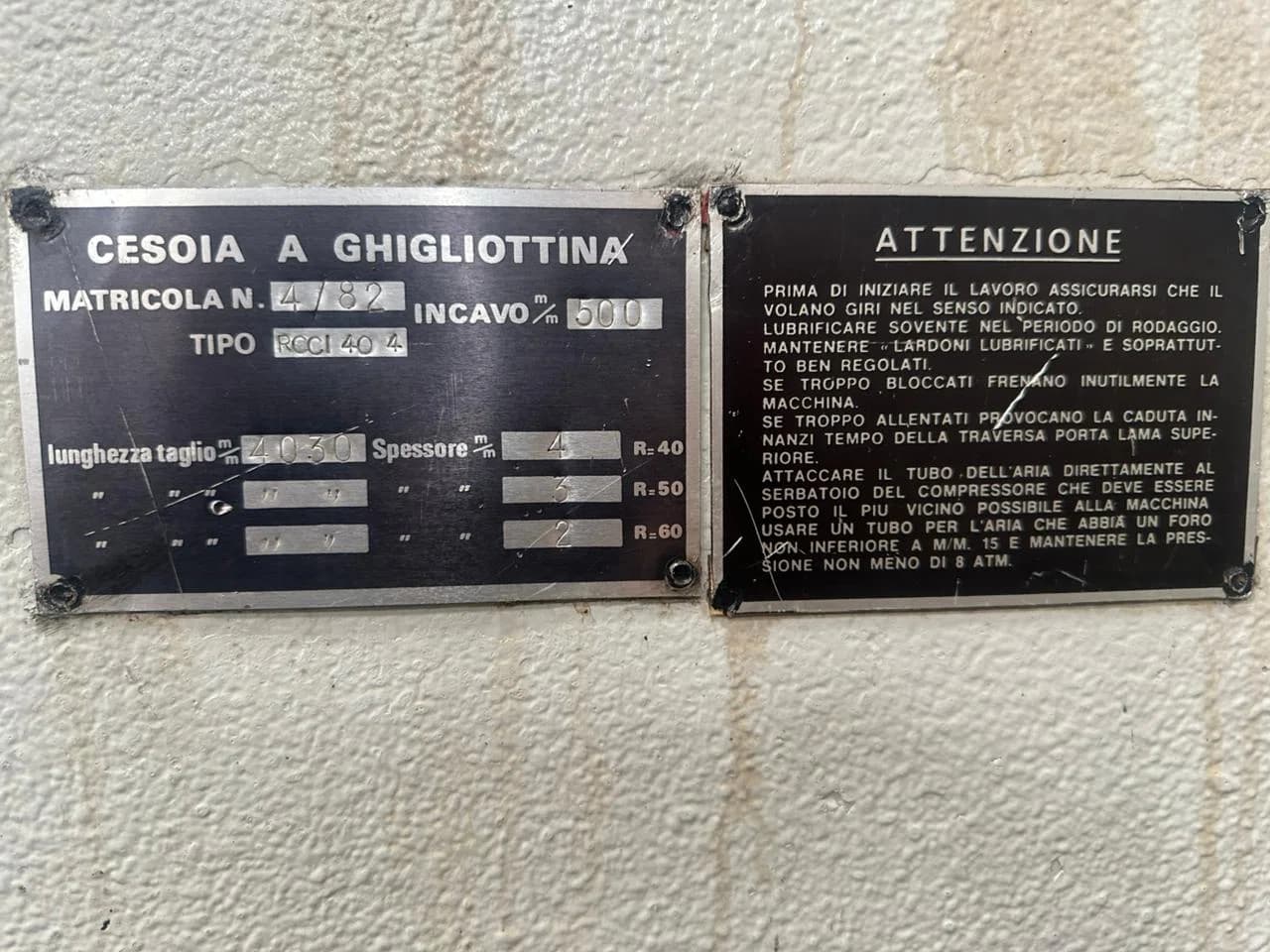 Guilhotina de Chapa - Marca Romea (italiana) - Foto 1