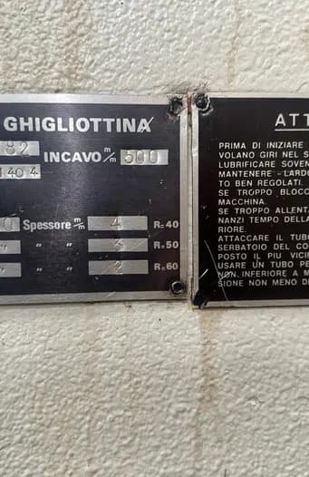 Guilhotina de Chapa - Marca Romea (italiana)