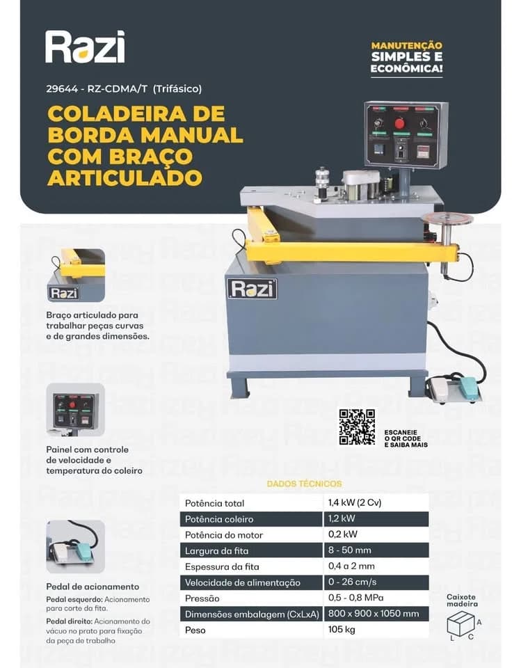 Coladeira de Borda Razi | Braço Articulado - Foto 2