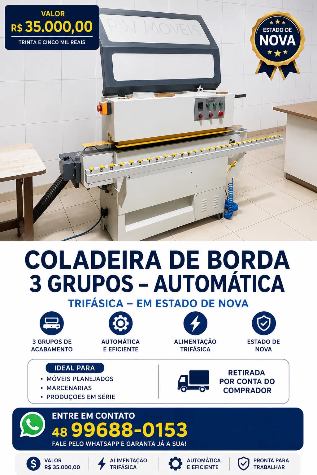 Coladeira de Borda Automática - Foto 1