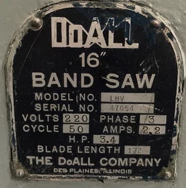 Serra Vertical Doall LHV 16“ -industrial - Foto 3
